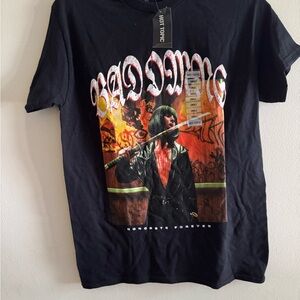 Hot Topic Black Tee with Bold Graphic